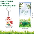 thumbnail image 2 of 25 Pack Mushroom Gifts Set Mushroom Acrylic Keychains with Card Spring Garden Reward Gift Bulk Employee Appreciation Gifts, 2 of 5