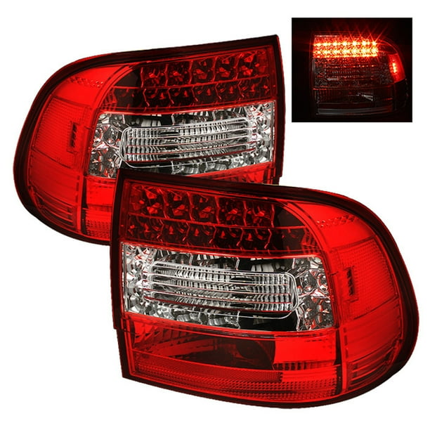 Spyder Porsche Cayenne 0307 LED Tail Lights Red Clear