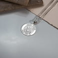 thumbnail image 6 of PicturesOnGold.com Saint Aidan Religious Medal - 1 inch Size of a Quarter, Sterling Silver, 6 of 8