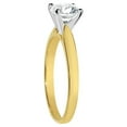 thumbnail image 5 of Precious Stars 14K Yellow Gold 1ct TGW Round-cut Cubic Zirconia Solitaire Engagement Ring, 5 of 6