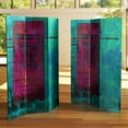 thumbnail image 6 of Oriental Furniture 6 ft. Tall Magenta Canvas Room Divider - 3 Panel, 6 of 6