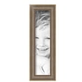 thumbnail image 2 of ArtToFrames 4" x 16" Aged White Gold Picture Frame, 4x16 inch Silver Wood Poster Frame (WOM-2036),  Pack, 2 of 7