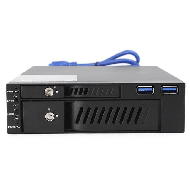 Support de Disque Dur Double Disque, Boîtier de Disque Optique MR-6203 pour Disque Dur