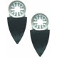 thumbnail image 1 of 2 almohadillas de lijado pequeñas UNFSP de 52 mm x 38 mm para Bosch Fein (no StarLock), Makita, Milwaukee, Einhell, Hitachi, Parkside, Ryobi, Worx, Workzone, accesorios para, 1 of 5