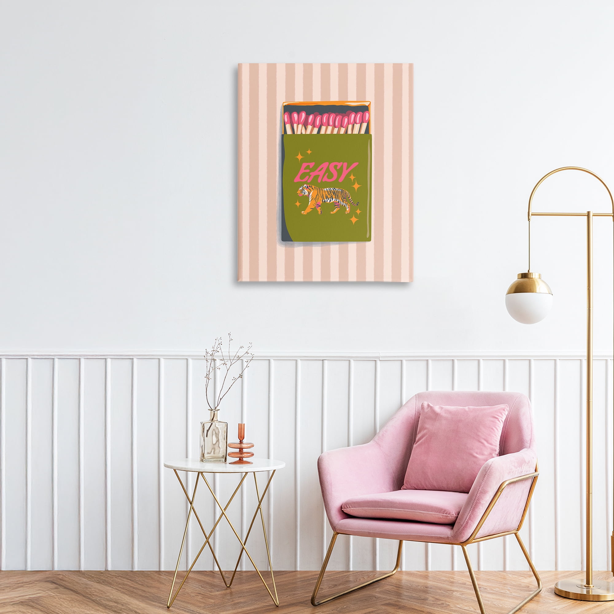 Easy Tiger Retro Matches Canvas Wall Art, design by Elyse Anastacia
