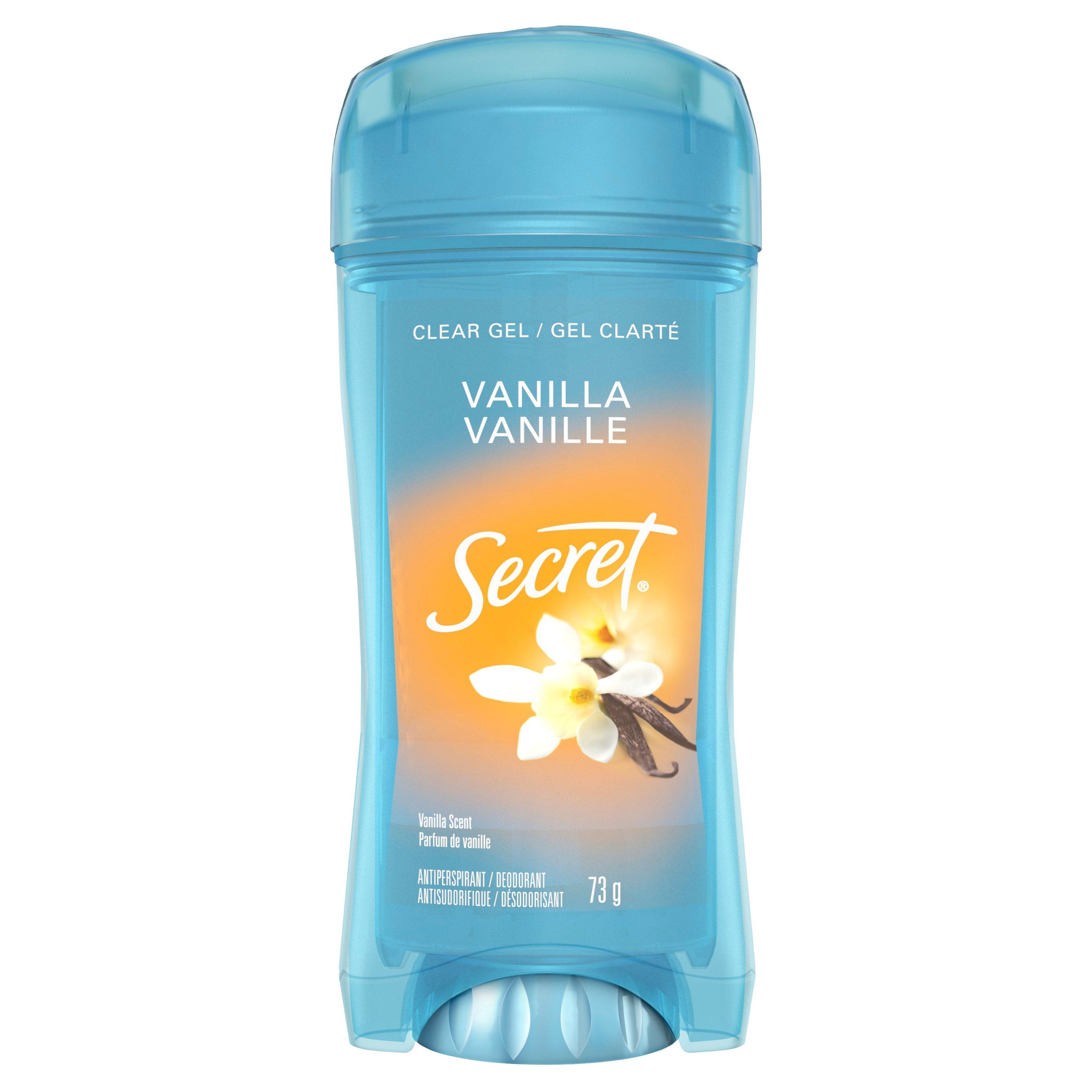 Antisudorifique et désodorisant gel clarté Secret, parfum Vanille