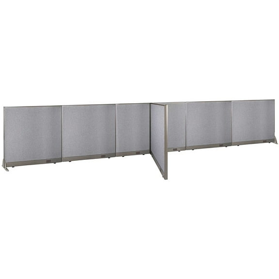 GOF T-shaped Freestanding Partition (48”D x 252”W x 48”H) Office Room Divider, Privacy Screen, Workstation Cubicle