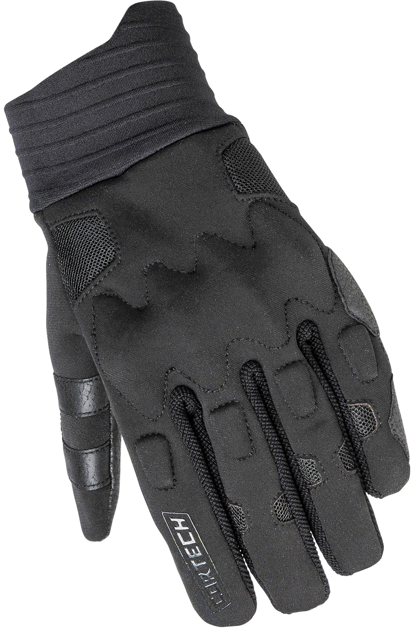 Cortech Lite Mens Textile Motorcycle Gloves Black/Black XL