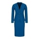 thumbnail image 5 of Elegante conjunto de dos piezas con falda para mujer: chaqueta con cuello de solapa y falda, tejido de poliéster, conjunto informal para trabajo/oficina, 5 of 7