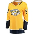 thumbnail image 2 of Women's Fanatics Dante Fabbro Gold Nashville Predators Home Breakaway Player Jersey, 2 of 3