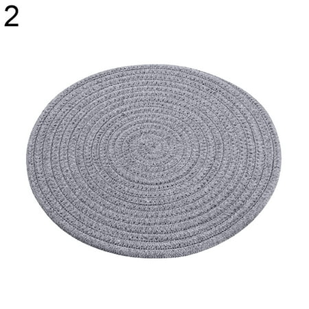 

LIHUA Hand-woven Cotton Cord Heat Insulation Household Table Pad Mat Coaster Cushion
