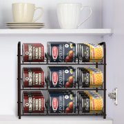 3-Tier Stackable Rack Organizer, Metal Bronze, 16.73 x 12.2 14.76