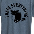 thumbnail image 3 of Instant Message - I Hate Everything Cat - Women's Short Sleeve Graphic T-Shirt, 3 of 6
