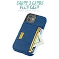 thumbnail image 3 of Smartish iPhone 12 mini Wallet Case - Wallet Slayer Vol. 2 [Slim Protective Kickstand] Credit Card Holder (Silk) - Blues on the Green, 3 of 8