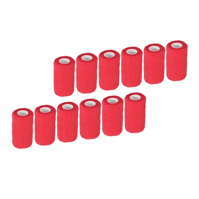 Nonwovens Wrap, Elastic Promote Healing 10cm Pet Vet Bandage For Horses For Farm Red