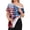 Light Blue, variant on Post Shoulder Surgery Shirts for Women Patriotic Pattern Tear Away Tops Side Snap Zipper Shoulder Chemo Port Adaptive Clothing