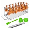 thumbnail image 1 of Parrilla de pollo plegable inoxidable con y Parrilla para Paquete B, 1 of 9