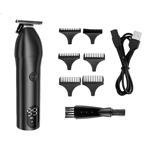 Men'S Body Hair Trimmer USB Charging Smart Screen Display with Ceramic Blade Ideal for Chestback Groin Hair Care