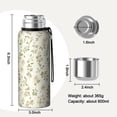 thumbnail image 7 of 20 Oz Pioneer Floral Pattern Coffee Tumbler Double Wall Insulated Stainless Steel Water Bottle | Metal Reusable Thermoses Flask with Cup Cap | Leak & Sweat Proof with Anti-Dust Lid, 7 of 7