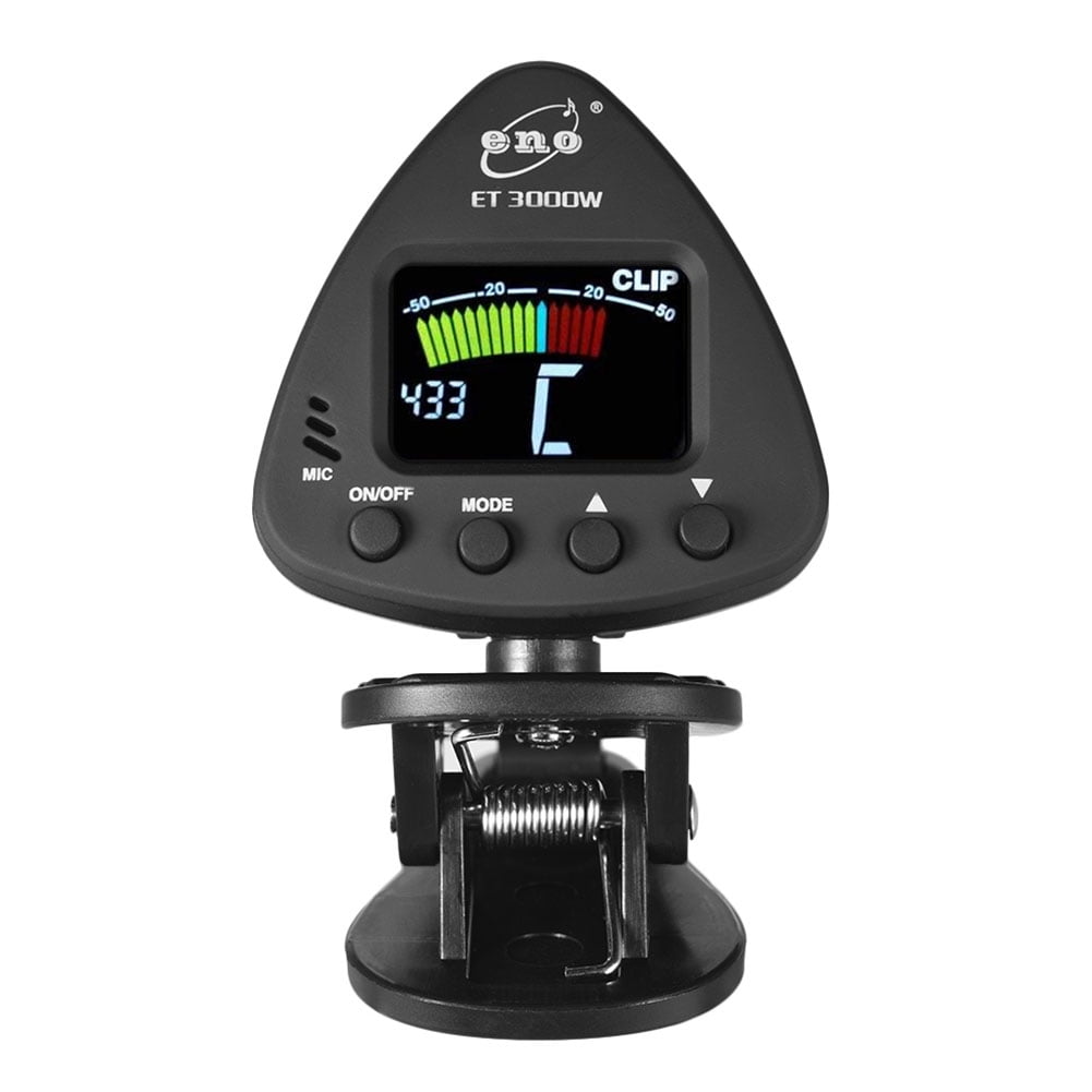 Lechnical ET 3000W Wind Instruments Tuner Supports Mic & Clip-on Tuning Modes for Saxophone Clarinet Trumpet Flute