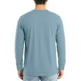 thumbnail image 4 of JGNGSHN Long Sleeves Shirts for Men V Neck Soft Breathable Soft Solid Color T Shirt, 4 of 7