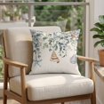 thumbnail image 4 of 24x24 Pillow Covers Set of 2, Blue Eucalyptus Coastal Square Throw Pillow Covers for Couch/Sofa/Living Room, Starfish Shell Summer Decorative Soft Pillowcases for Couch Throw Pillows, 4 of 9