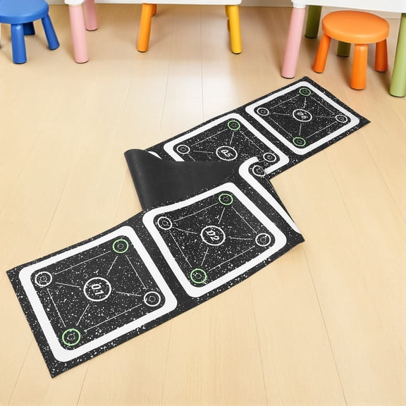 OUNONA Soft Rubber Agility Ladder Multi-Color for Home Speed and Coordination