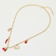 SECET BOX_14K Gold Dipped Cherry Elephant Chili Strawberry Lock Charm ...