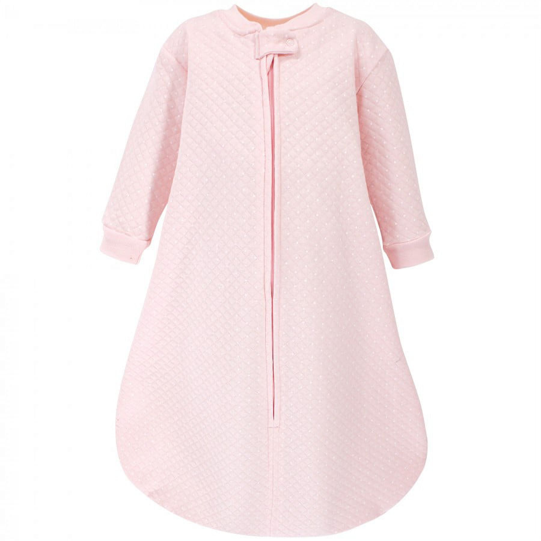 Hudson Baby Infant Girl Premium Quilted Long Sleeve Sleeping