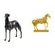 thumbnail image 1 of Escultura De Resina De Caballo, Figura De Animal, Centro De Mesa, Estatua Grabada Para Sala De Estar, Hotel, Oficina, Hogar, Decoración Navideña., 1 of 8