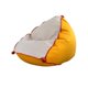 thumbnail image 5 of Silla con Bolsa de Frijoles, Sofá Perezoso con Relleno, Tatami, Sofá Suave, Cómoda Tumbona de Lona para Dormitorio, Sala de Estar, Terraza Acristalada Amarillo, 5 of 8