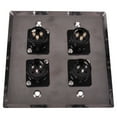 thumbnail image 3 of Seismic Audio Stainless Steel Wall Plate - 2 Gang with 2 XLR Male and 2 XLR Female Connectors Silver - SA-PLATE36, 3 of 3