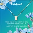 thumbnail image 2 of Anavia Bridesmaid Proposal Necklace, Will You Be My Bridesmaid, Bridal Party Gift Card Jewelry Necklace-[Rose Gold Cube, Bright Blue Gift Card], 2 of 3