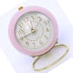thumbnail image 4 of Reloj de Metal de Estilo Europeo, ingenioso, Redondo, silencioso, Despertador electrónico de Cuarzo para niños, para Sala de Estar, Dormitorio, Rosa, 4 of 5