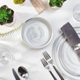 thumbnail image 3 of Marble Porcelain Dinnerware Set, 16 Piece Service for 4, Matte Gray, 3 of 6