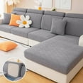 thumbnail image 2 of Wear-Resistant Universal Sofa Cover, Stretch Couch Cushion Slipcovers Replacement, Anti-Slip L Shape Sofa Covers, Chaise Lounge Slipcover Single Seat (green), 2 of 8