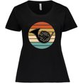 thumbnail image 3 of Inktastic French Horn Retro Music Gift Women's Plus Size T-Shirt, 3 of 5