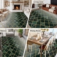 thumbnail image 5 of Sage Green Geometric Area Rugs 5'x7', Washable Small Throw Rugs for Laundry Room Playroom, Modern Abstract Gradient Marble Indoor Outdoor Rug Non-Slip Low Pile Carpet Runner Reversible Floor Mats, 5 of 8