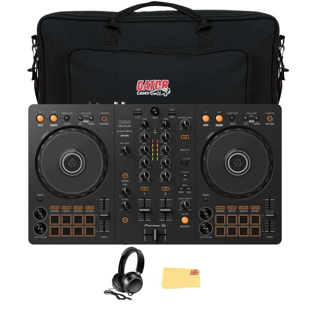 Controlador DJ Pioneer DJ DDJ-FLX4 de 2 canales con paquete