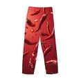 thumbnail image 3 of Lsque Floating Red Chili Peppers Print Men's Pajama Pants, Lounge Pant - Comfortable Home Wear,Elastic Waistband, Stylish Design-XX-Large, 3 of 9
