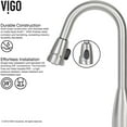 thumbnail image 5 of Vigo Pull-Out Spray Kitchen Faucet, Stainless Steel, 5 of 9