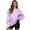 Tie-Dye Pink Violet, variant on SCRAWLGOD Tie-Dye Pink Violet Womens Sweatshirts Polyester Crewneck Tops Long Sleeve Loose Fit Lightweight Fall Drop Shoulder Casual Pullover with Pockets, S