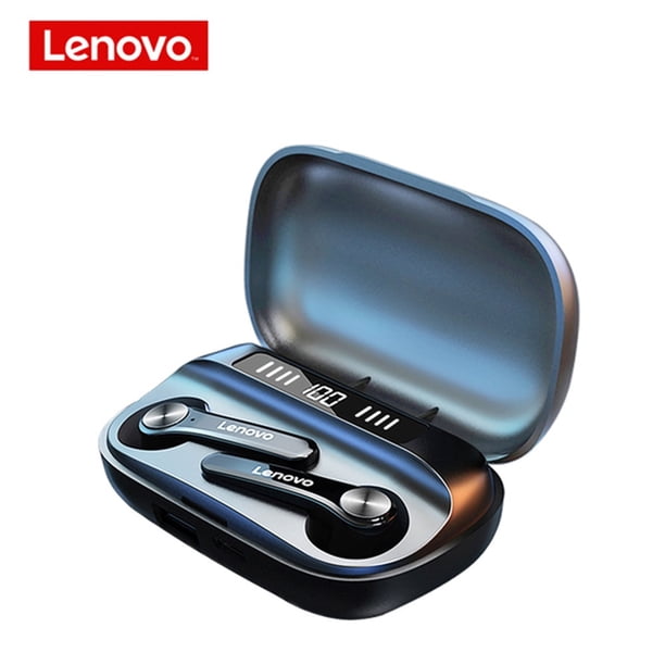 Auriculares, auriculares bluetooth, auriculares inalámbricos Lenovo QT81 Auriculares estéreo deportivos Auriculares inalámbricos impermeables con micrófono Llamada Bluetooth HD1200mah Auriculares
