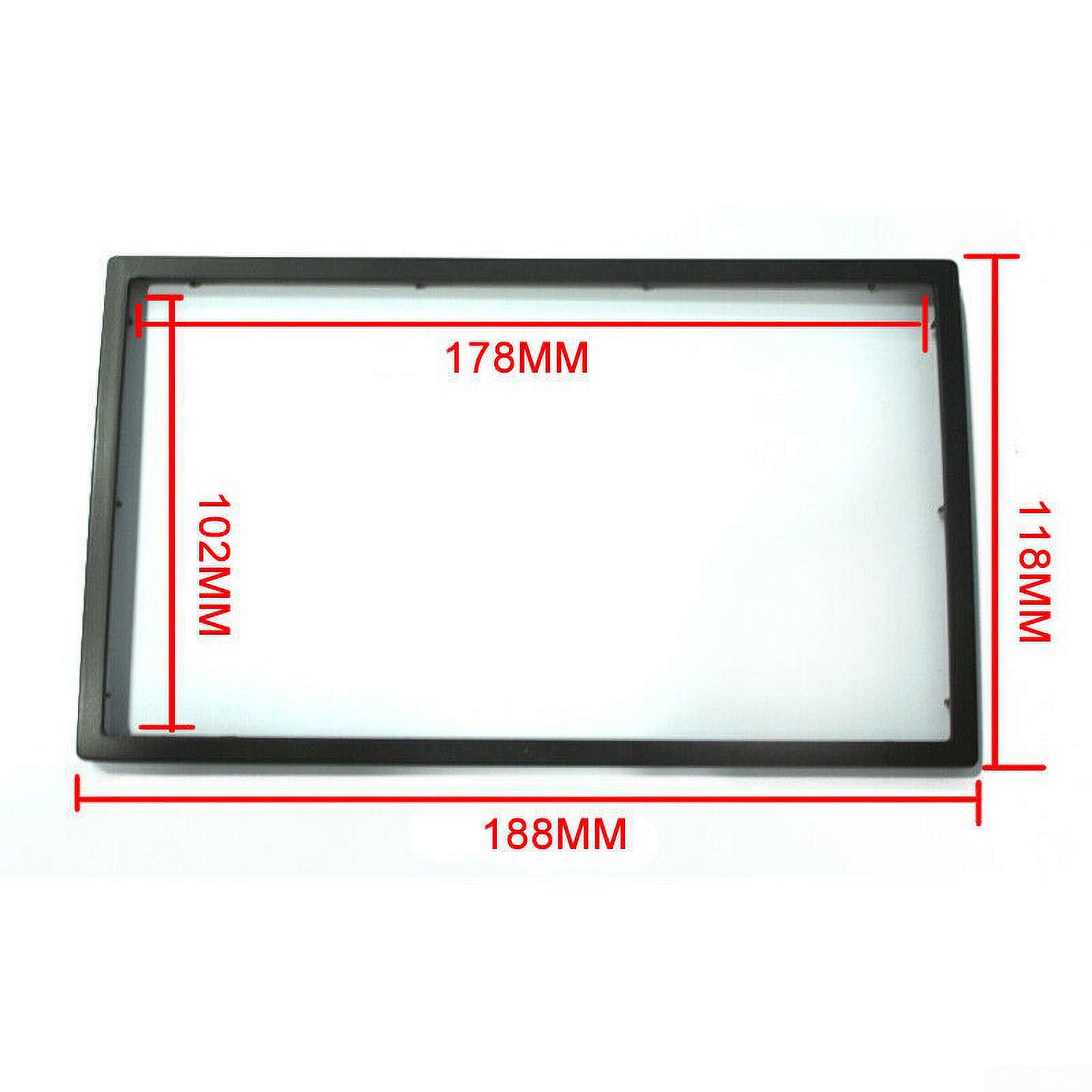 UHUSE 2Din Stereo Audio Dash Bezel Panel Mounting Frame for Car Radio DVD Player - image 5 of 6