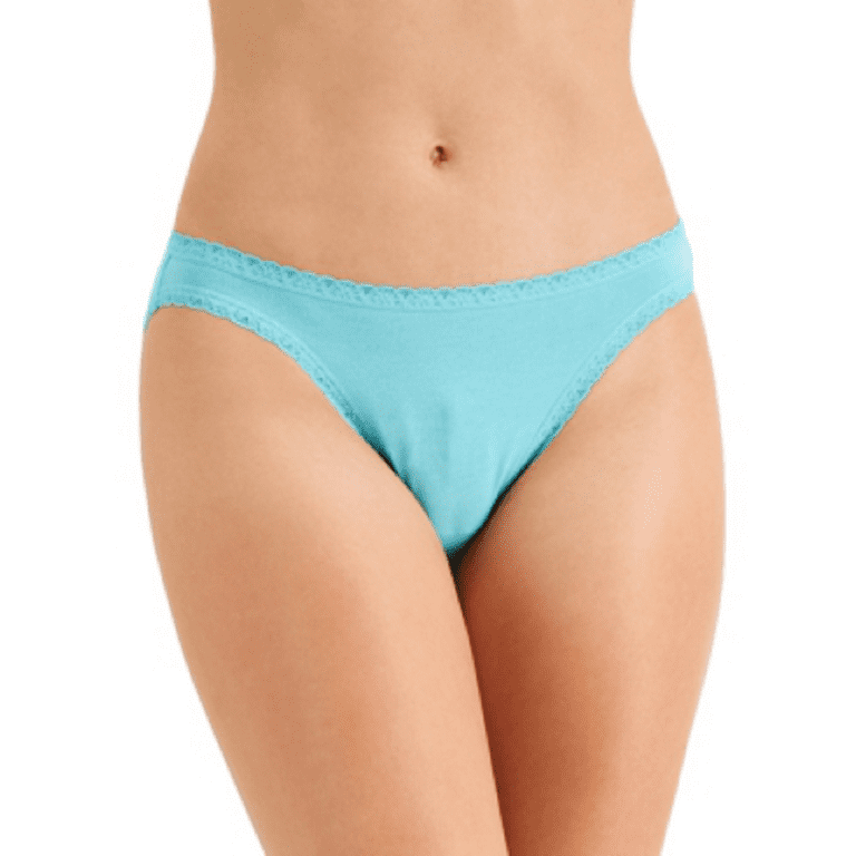 Jenni Women's Lace Trim Bikini Underwear, Tropical Tide, XXXL 