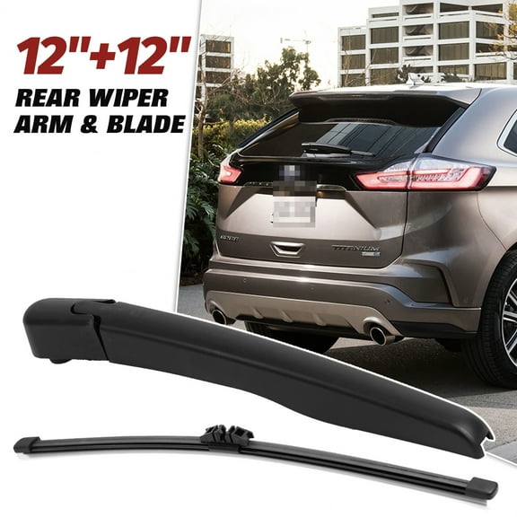 12" 12" Rear Windshield Wiper Arm & Blade Set Compatible With FORD EDGE 2015 - 2020