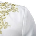 thumbnail image 4 of NaWent Mens Dinner Dress Suit Jacket Prince Party Tux Blazer Embroidery Sport Coat on White XL(XL), 4 of 9