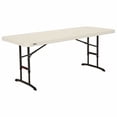 thumbnail image 1 of Lifetime 182.9 cm (6 ft.) Adjustable Commercial Table, Almond, 1 of 1