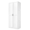 thumbnail image 7 of Hopkins Modern Freestanding Storage Closet with 7 Shelves in White, 7 of 7
