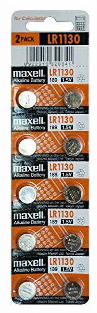 6 piles Maxell LR1130 LR54